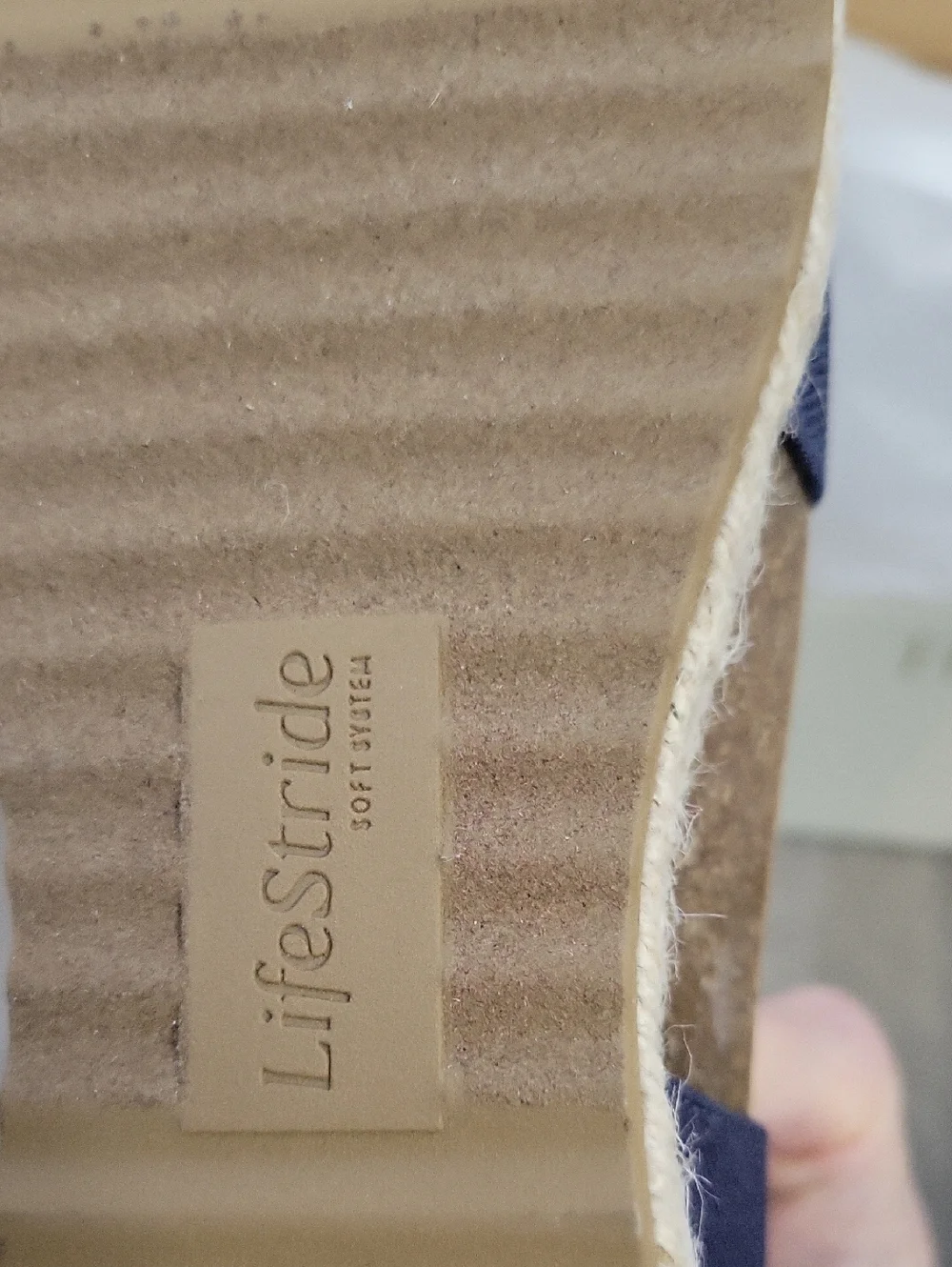 Life Stride Women's Breeze Navy Canvas Strappy Sandals Size 9 NIB